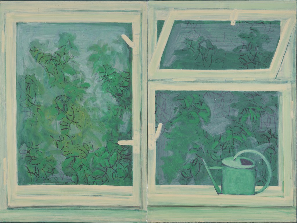 Zelené okno I, II, diptych