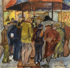 Crowd at the Paris Market