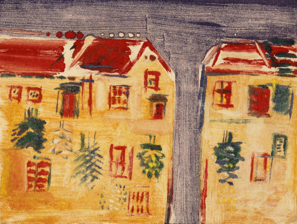 Yellow Houses by the Wather