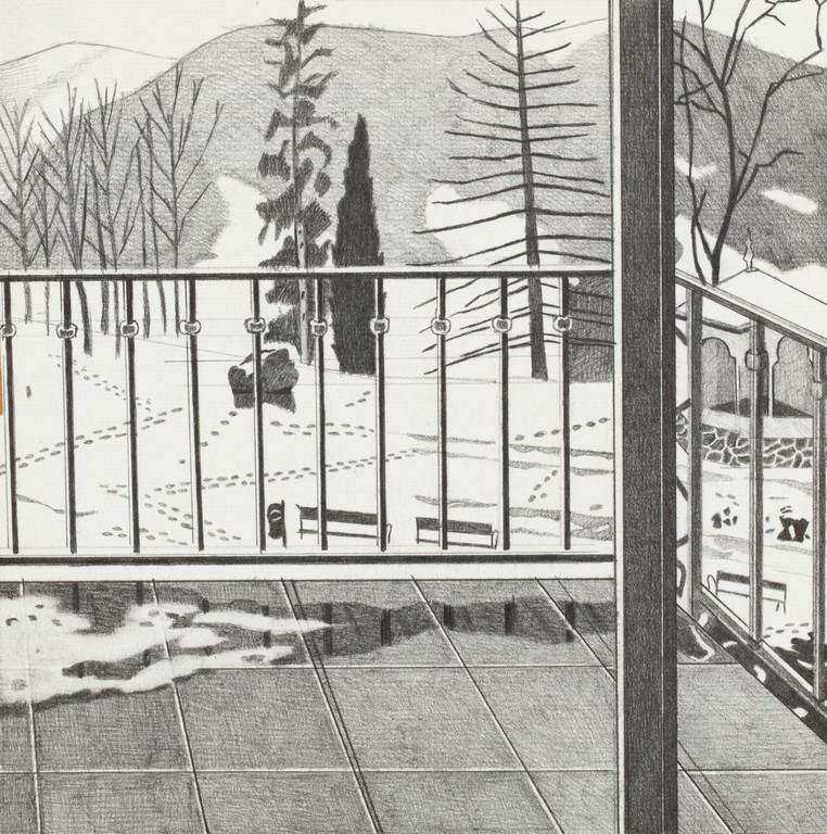 View of the Hrubý Jeseník Landscape From the Window of the Priesnitz Wanatorium (room 165)