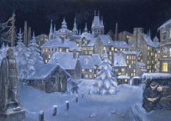 Town at Christmas Time